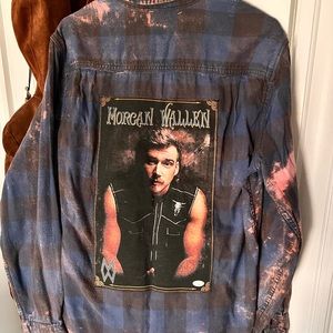 Morgan Wallen bleached flannel. New. Size medium.